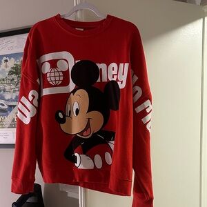 Disney Red Mickey Mouse Pullover